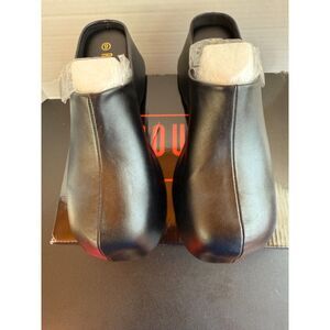 Ladies Black Wedge Slides Size 9 New in Box